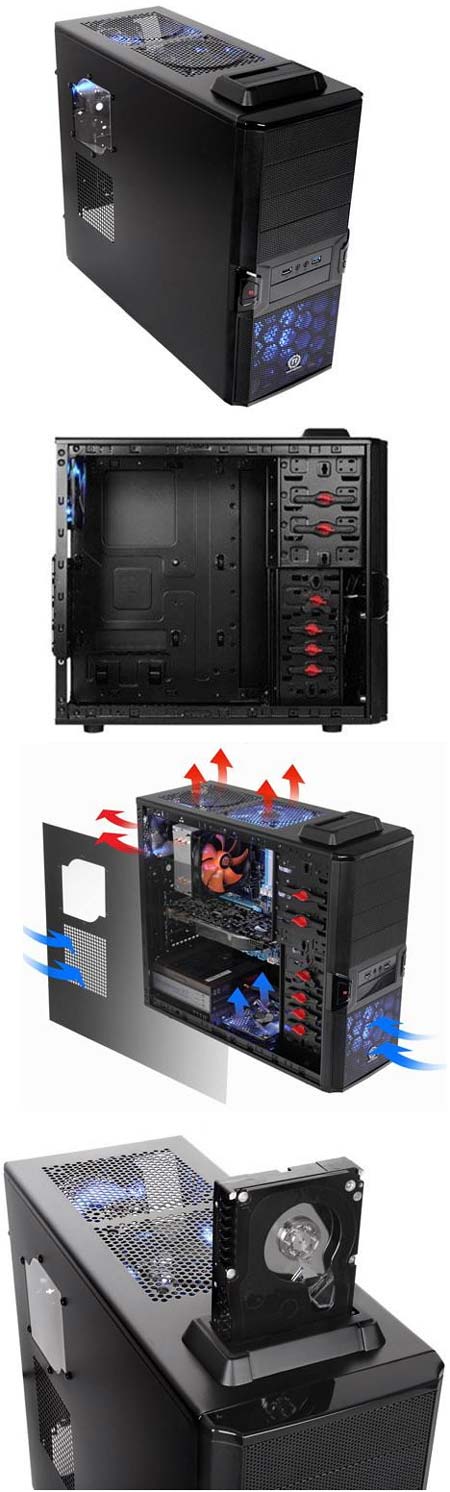 Thermaltake выкатывает средних размеров корпус V3 BlacX Edition Thermaltake выкатывает средних размеров корпус V3 BlacX Edition